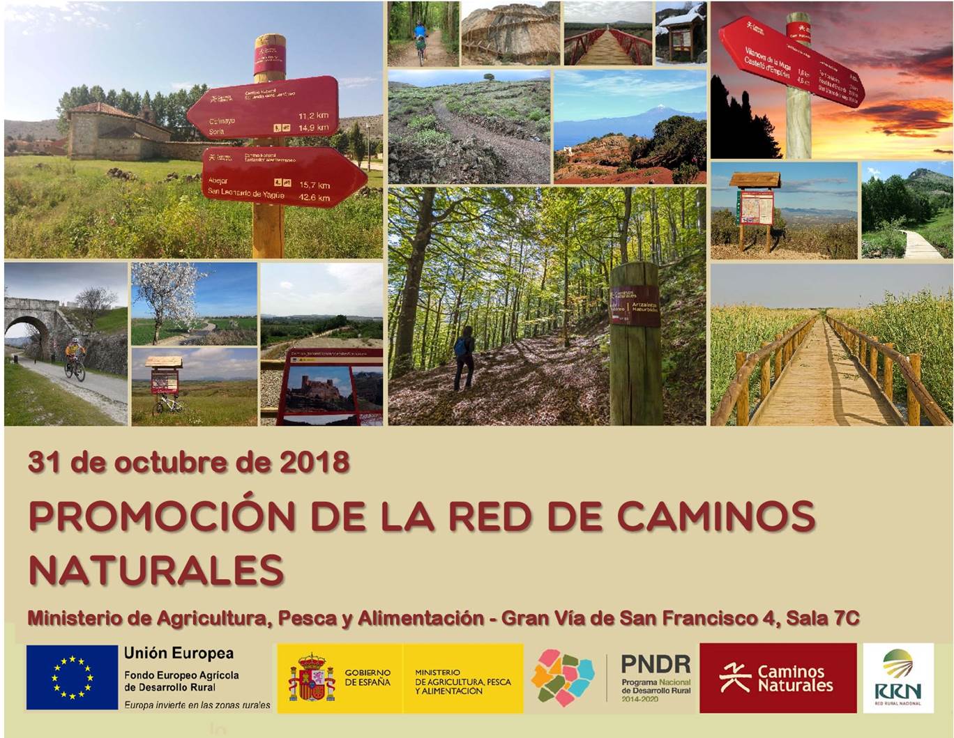 Jornada tcnica Promocin de la Red de Caminos Naturales, 31 de octubre 2018